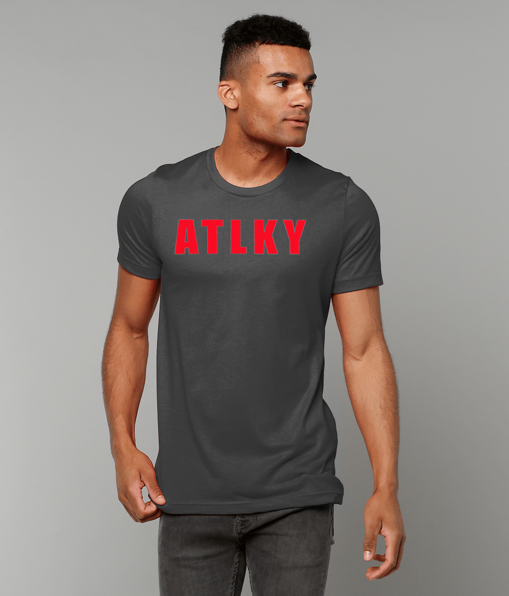 ATLKY Red & Dark Grey Heather Tee