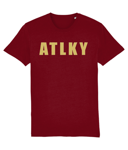 ATLKY Gold & Burgundy Tee