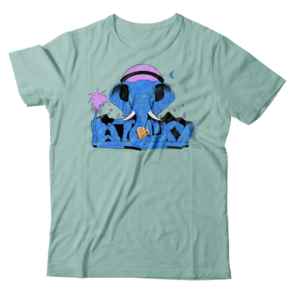 Atlantucky Thirsty Elephant Tee - Caribbean Blue