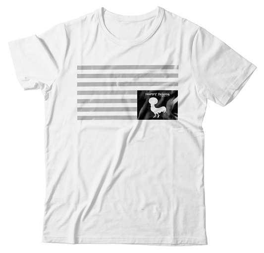 Nappy Flag White Tee